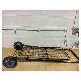 Mainstays Metal 1 Compartment Rolling Metal Shopping / Utility Cart