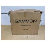 Gammon Percussion 5pc Junior Drum Set - Beginner Kit - Black