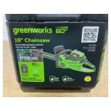 Greenworks 60V 14 1.2kW Chainsaw with 2.5 Ah Battery & 3 Amp Charger