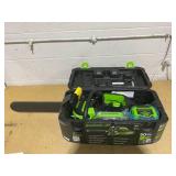 Greenworks 60V 14 1.2kW Chainsaw with 2.5 Ah Battery & 3 Amp Charger