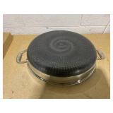 Livwell DiamondClad 14-Inch. Hybrid Nonstick Stainless Steel Everything Pan Set w/ Tempered Glass Lid