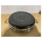 Livwell DiamondClad 14-Inch. Hybrid Nonstick Stainless Steel Everything Pan Set w/ Tempered Glass Lid