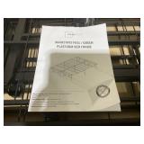 Queen Size Mainstays 14" High Quad Fold Steel Platform Bed Frame