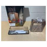 7PCS Cuisine::Pro Damashiro Emperor Mokuzai Knife Block Set