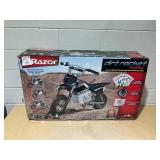 Razor Dirt Rocket MX350 - Black with Decals, up to 14 mph, 24V Electric Dirt Bike for Child 8+