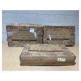 LOT OF 3 Elite Gourmet 7.5 Quart Triple Buffet Server Food Warmer Temperature Control