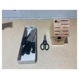 8PCS Zwilling J.A. Henckels Four Star Anniversary Knife Block Set