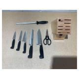 8PCS Zwilling J.A. Henckels Four Star Anniversary Knife Block Set