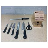 8PCS Zwilling J.A. Henckels Four Star Anniversary Knife Block Set