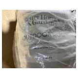 Better Homes & Gardens 7x10 Woven Gray Border Outdoor Rug