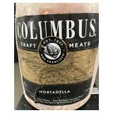 Columbus Craft Meats Mortadella Whole Log - 11 lbs Frozen