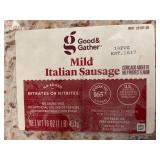 Lot of 3 Good & Gather Mild Italian Sausage 16oz Frozen Packs