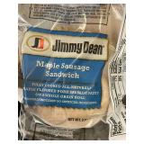 Collection of 20 Jimmy Dean Maple Sausage Sandwiches, Frozen