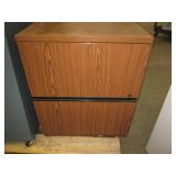 Laminate Wood-grain style 2-drawer ...