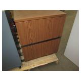 Laminate Wood-grain style 2-drawer ...
