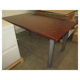 Very heavy conference table with wo...
