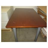 Very heavy conference table with wo...