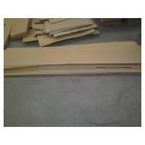 Stack of misc unassembled cardboard...