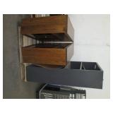 Metal 5-tier office shelf plus a pa...