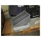 Pallet lot of assorted bins, totes ...