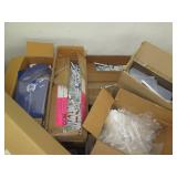 Pallet of envelopes, promotional items and a shipping paper dispenser