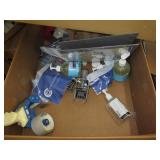 Pallet of envelopes, promotional items and a shipping paper dispenser