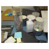 Shelf with office supplies included!