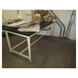 Warehouse shelf with shipping supplies