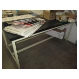 Warehouse shelf with shipping supplies