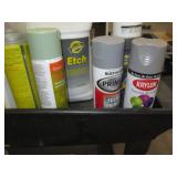 Nice cart filled with painting, cleaning and other supplies