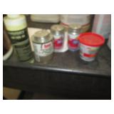 Nice cart filled with painting, cleaning and other supplies