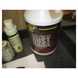 Nice cart filled with painting, cleaning and other supplies