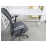 Commercial desk or shelf with a chair