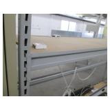 Tear Drop shelving unit with electronic cords
