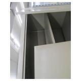 Metal cabinet with 2 doors