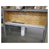 Buttonhole adjustable industrial shelf