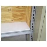 Buttonhole adjustable industrial shelf