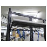 Commercial shelf with a solid metal base