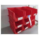 Lot large/narrow Red Akro-Bins stac...