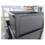 11 Heavy Duty pastic file box bins...