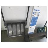 Shovels, light bulbs and a moving platform