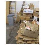 Pallet of new U Line and other shipping supplies, includes several cases of foil anti static mailers