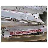 Pallet of new U Line and other shipping supplies, includes several cases of foil anti static mailers