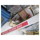 Pallet of new U Line and other shipping supplies, includes several cases of foil anti static mailers