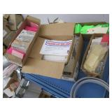 Pallet of tags and shipping supplies