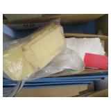 Pallet of tags and shipping supplies