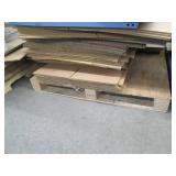 One pallet of new shipping boxes and one pallet of used boxes, still great for shipping