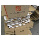 Pallet of envelopes, file storage boxes and other office supplies