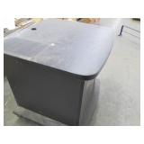 Cart on wheels with assorted commercial supplies