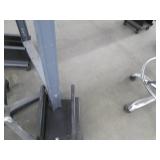 Sturdy work table with rolling base...